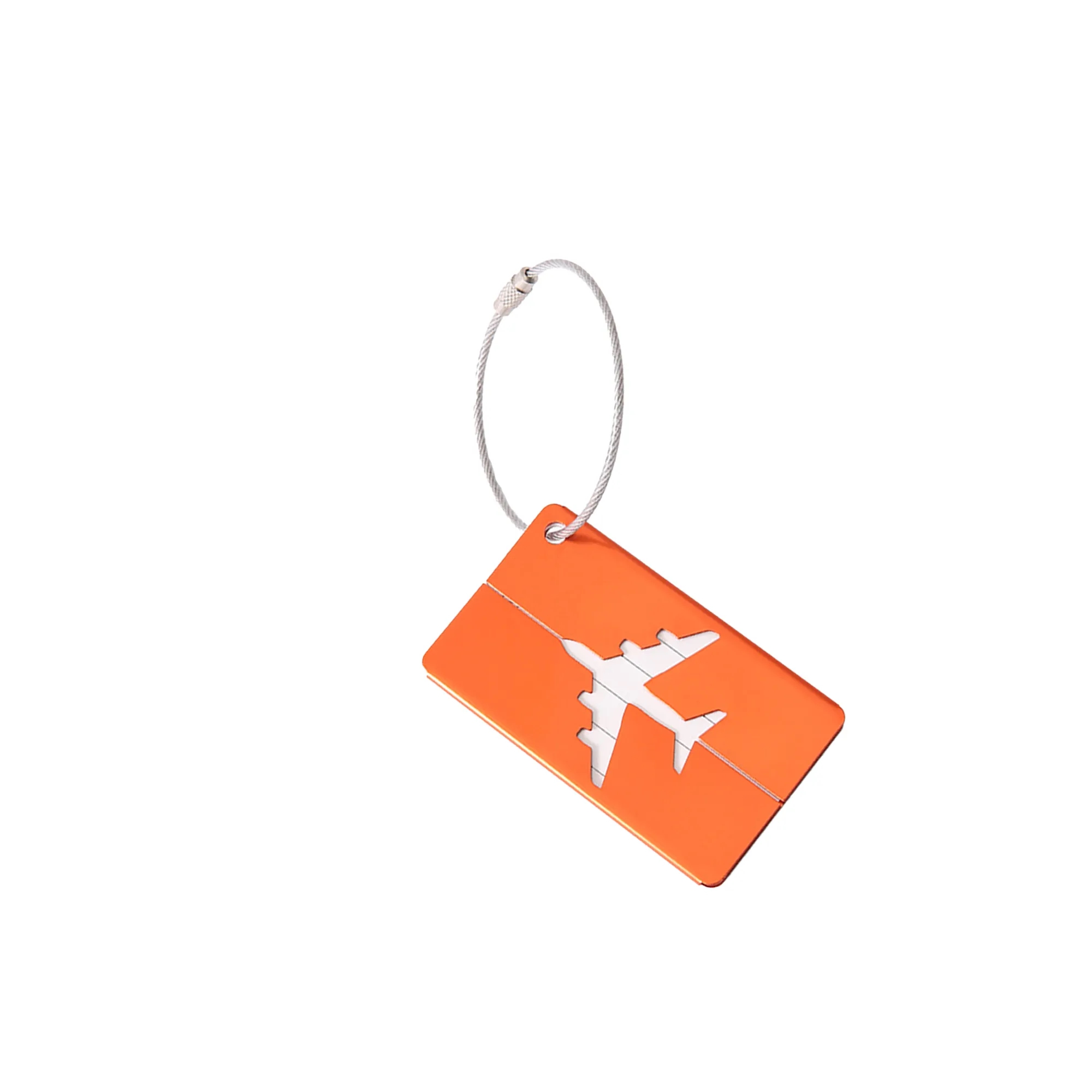 Metal Airplane Luggage Tag for Boarding 3" x 1.7" 15