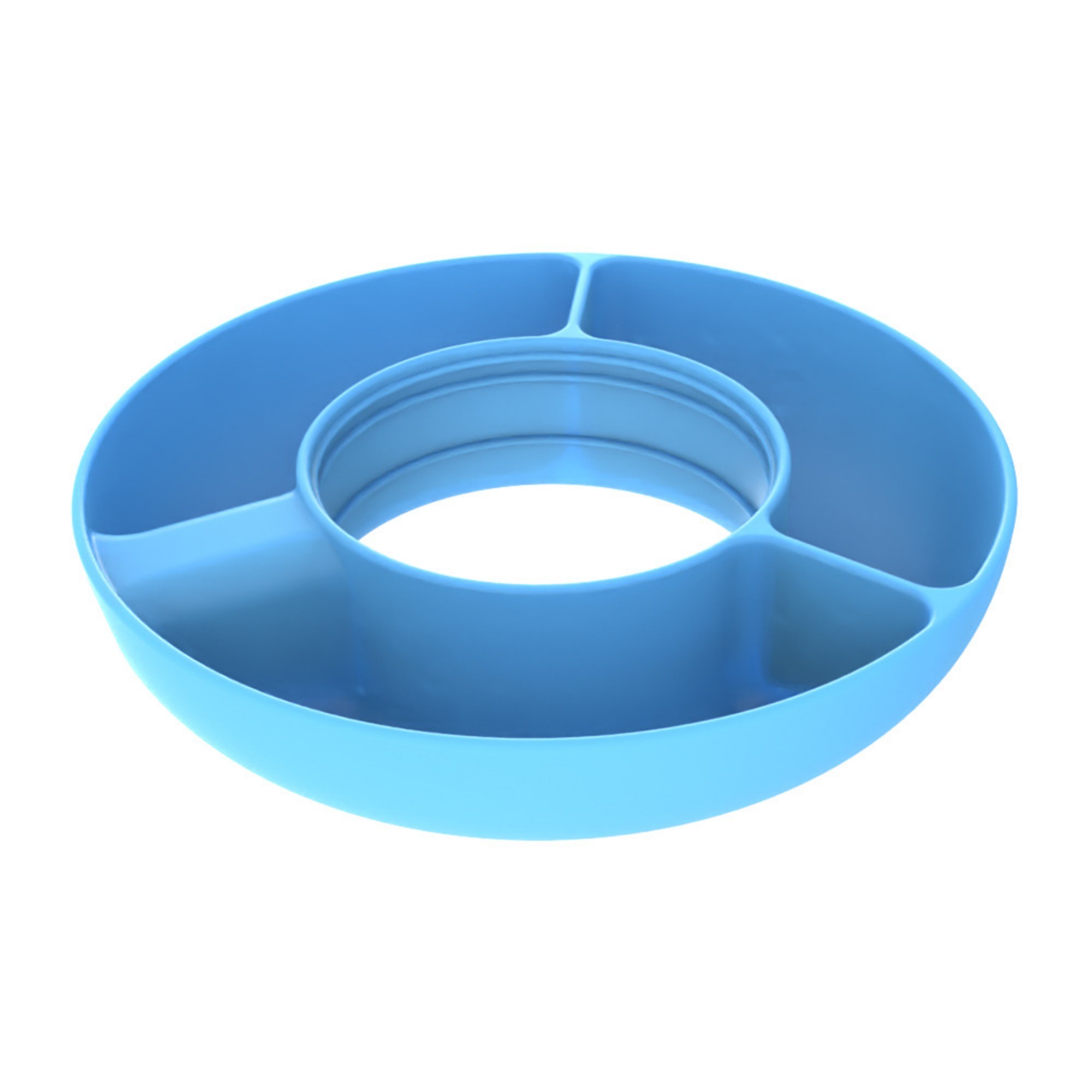 3 Compartment Silicone Snack Tray 9