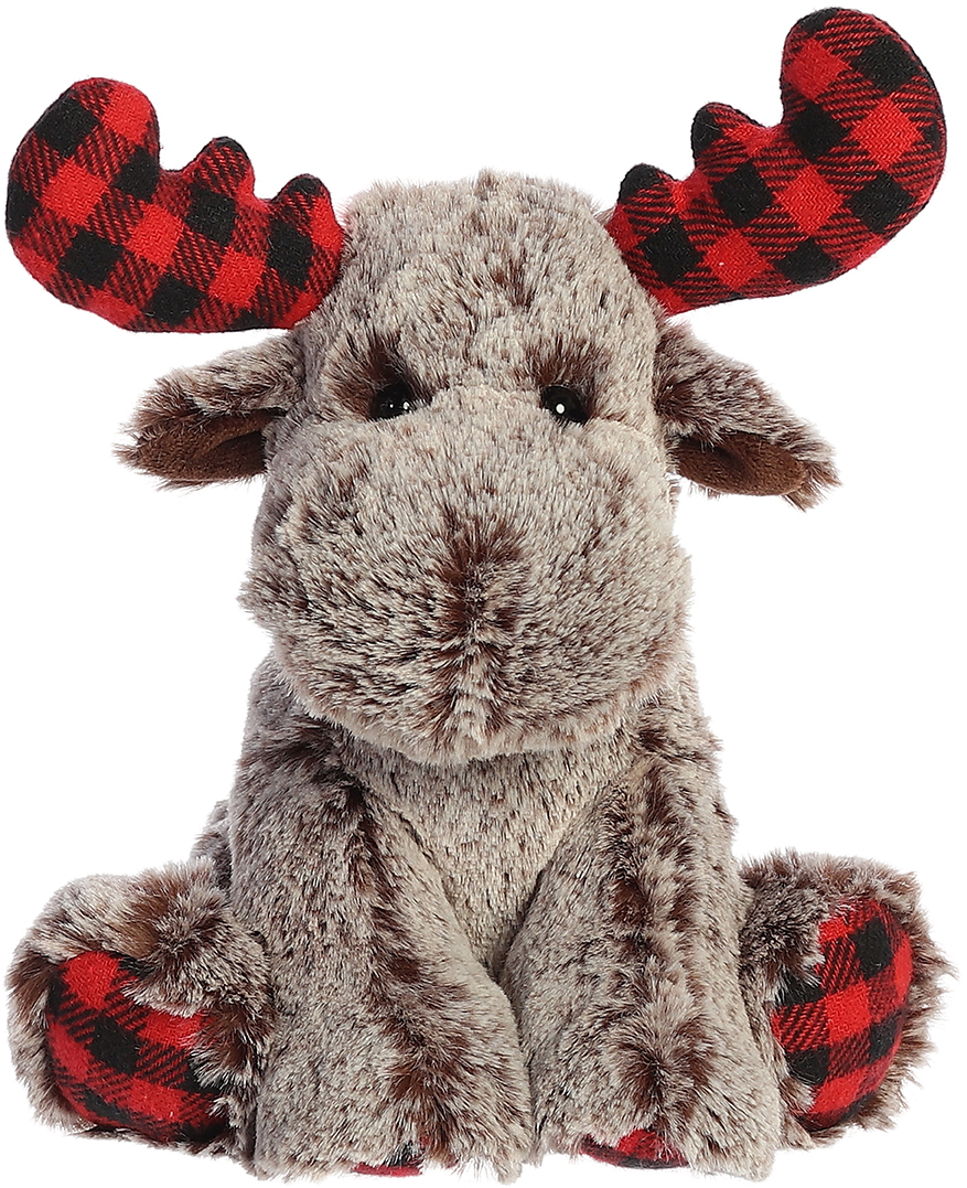 9" Buffalo Plaid Moose 1