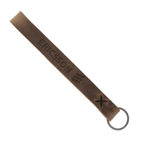 Hayward Leather Wrist Keychain with Metal Split-Ring 39