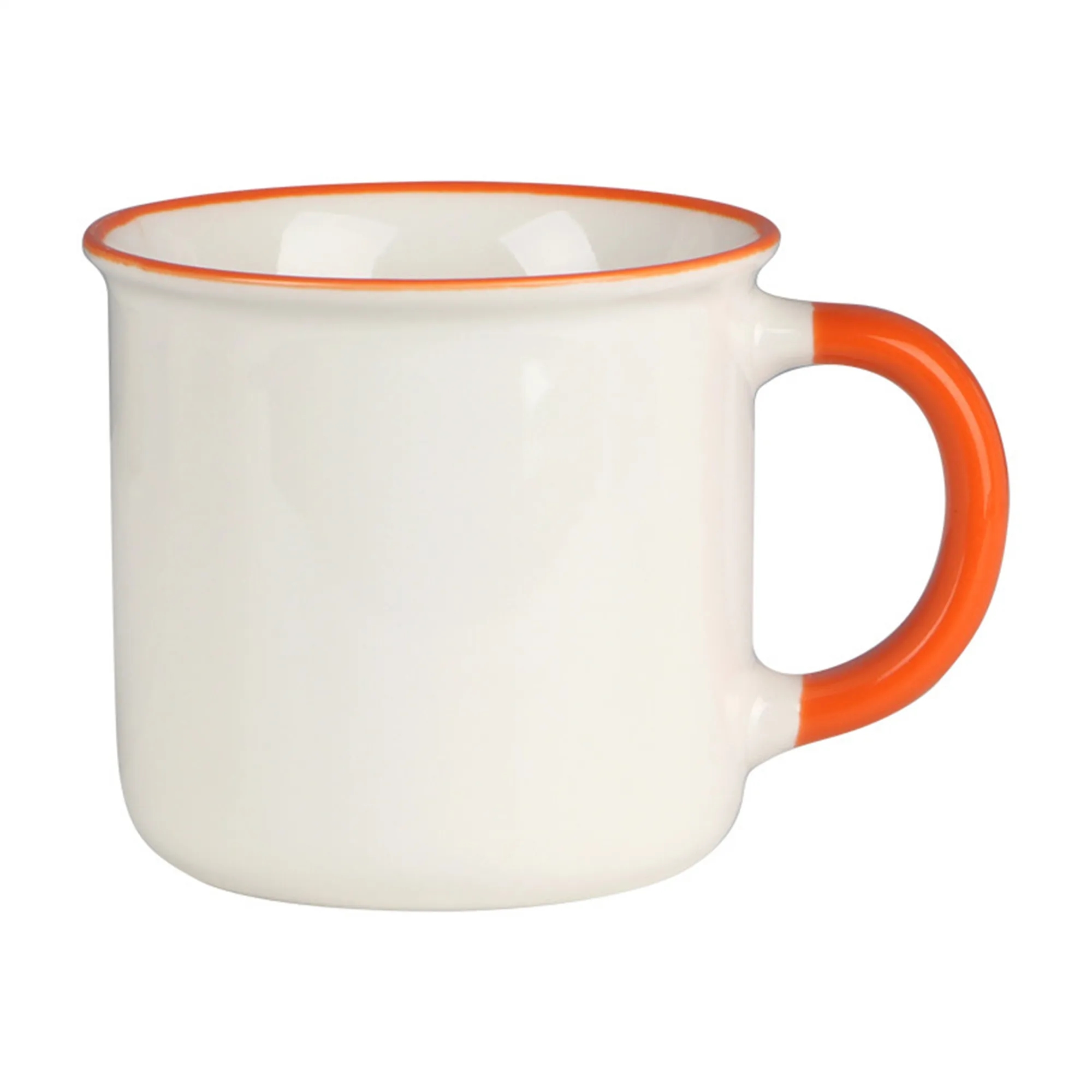 Color Rim Ceramic Tea Coffee Mug 8