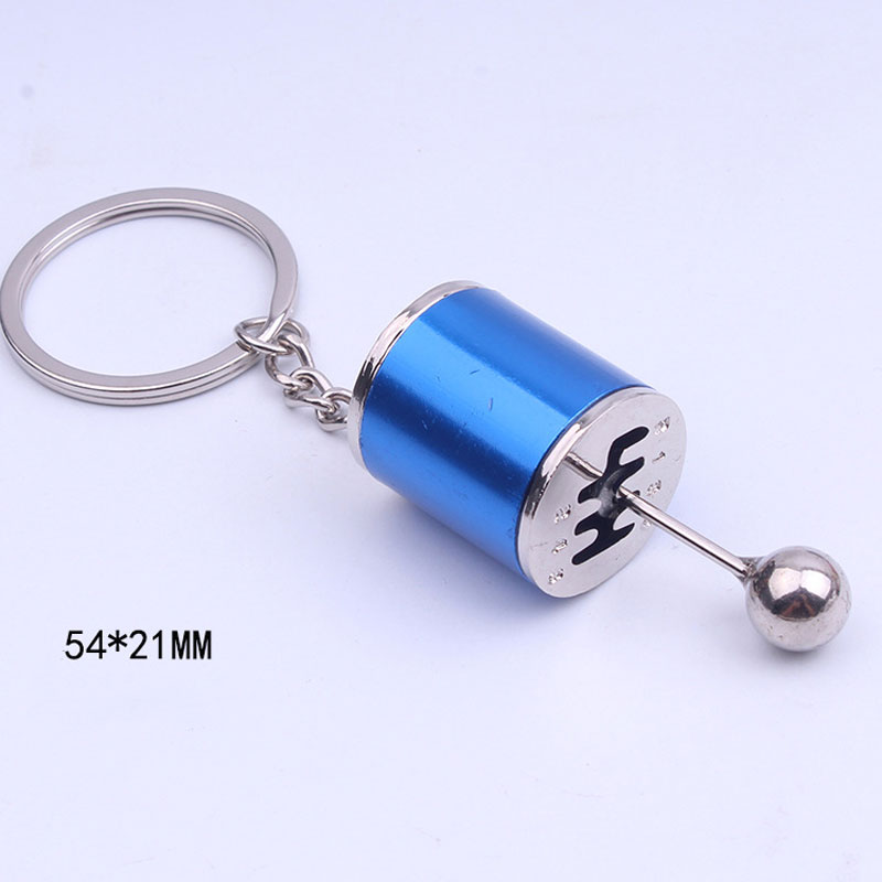 Six Speed Metal Gear Shifter Model Ring Keychain 4