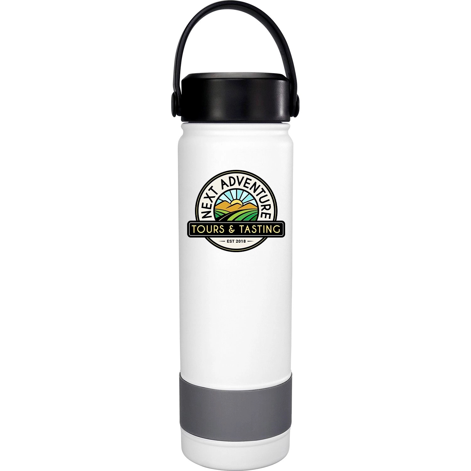 Colorful Metal Top 24 oz. Banded Bottle, custom water bottle with logo imprint 13