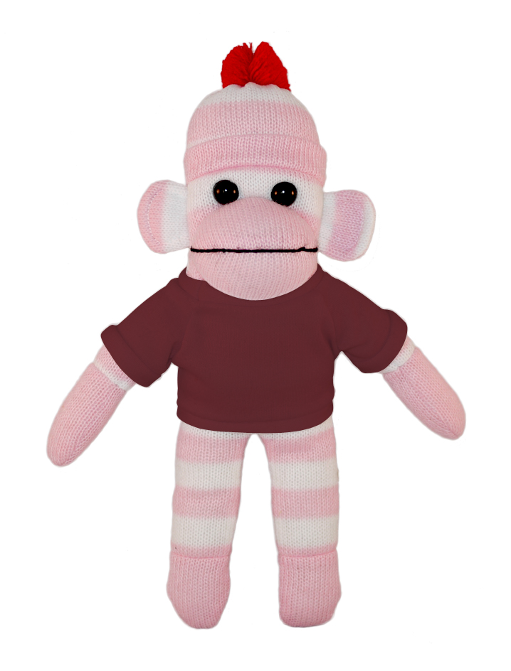 Pink Sock Monkey with Tee 7