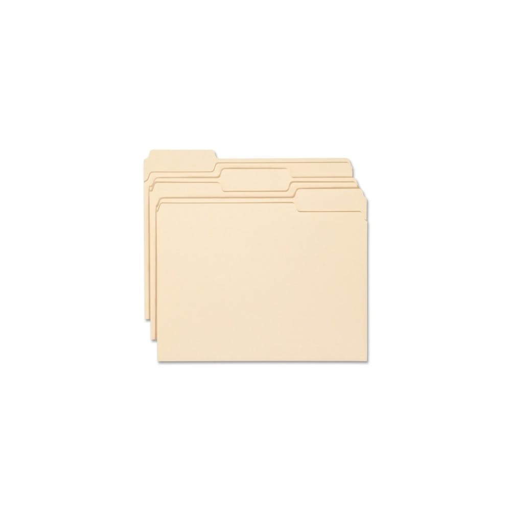 Manila File Folders - 100 Pack 11-Point Stock Round Corners 2