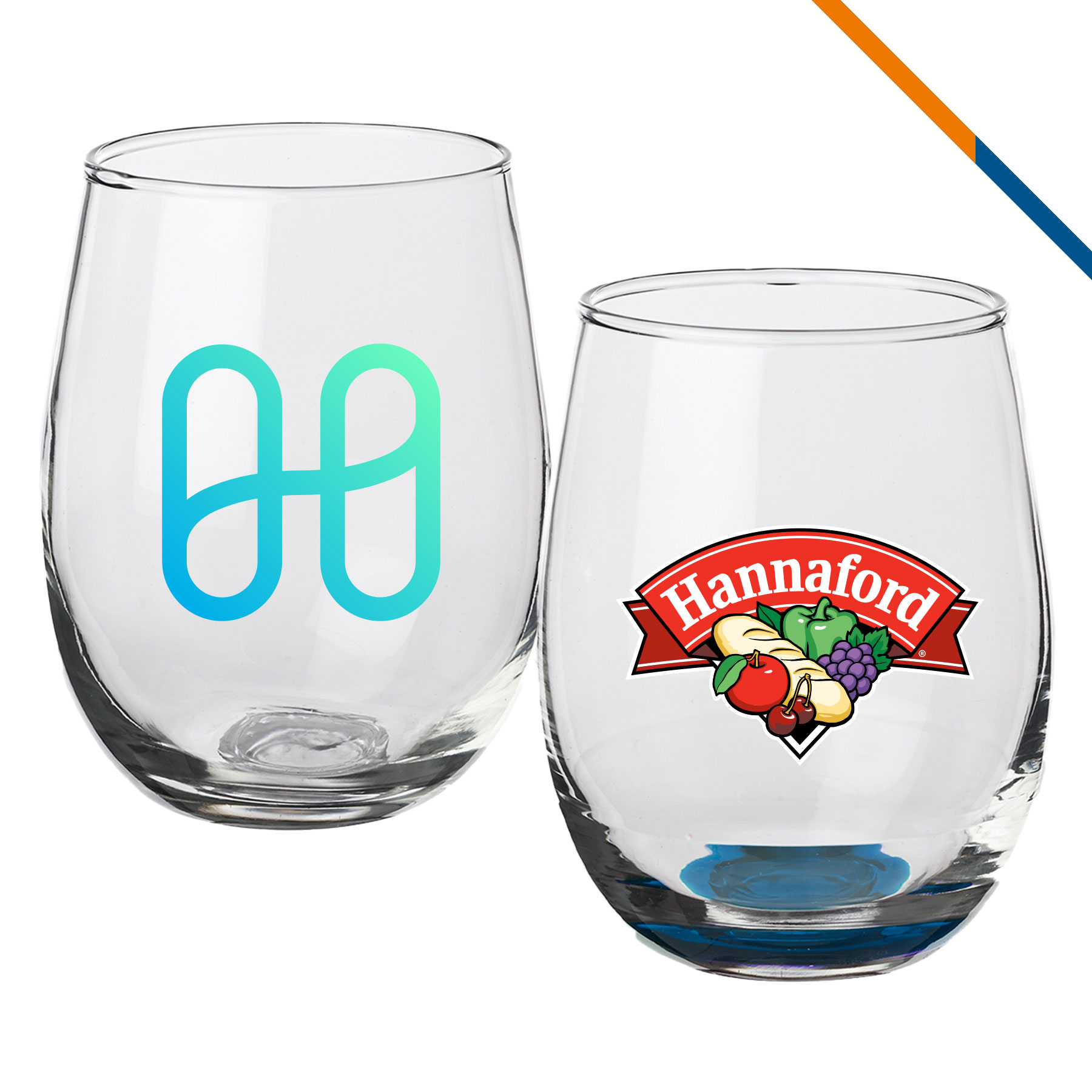 Mangia Stemless Wine Glasses - 17 OZ. 9