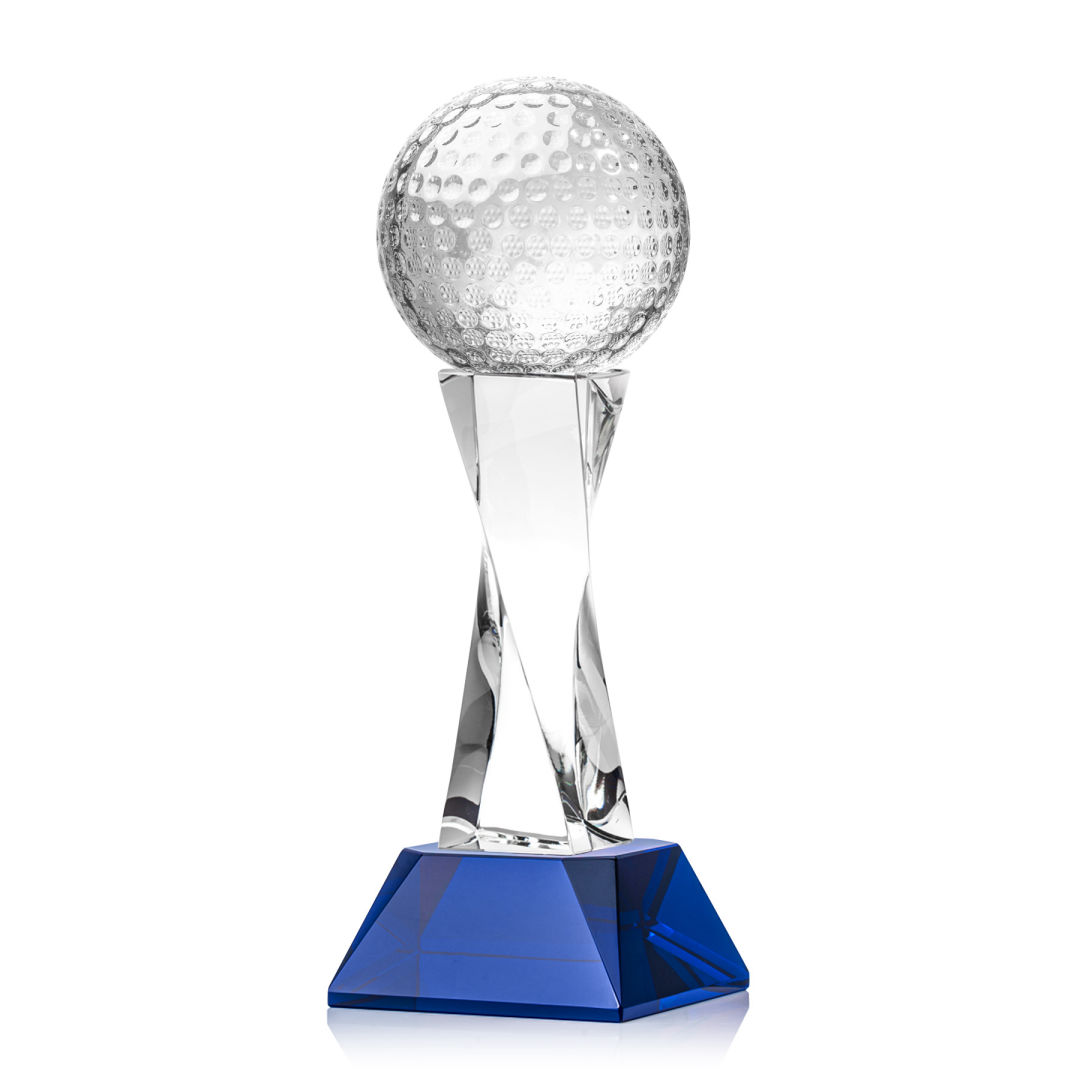 Golf Ball Award on Langport Base - Blue 3