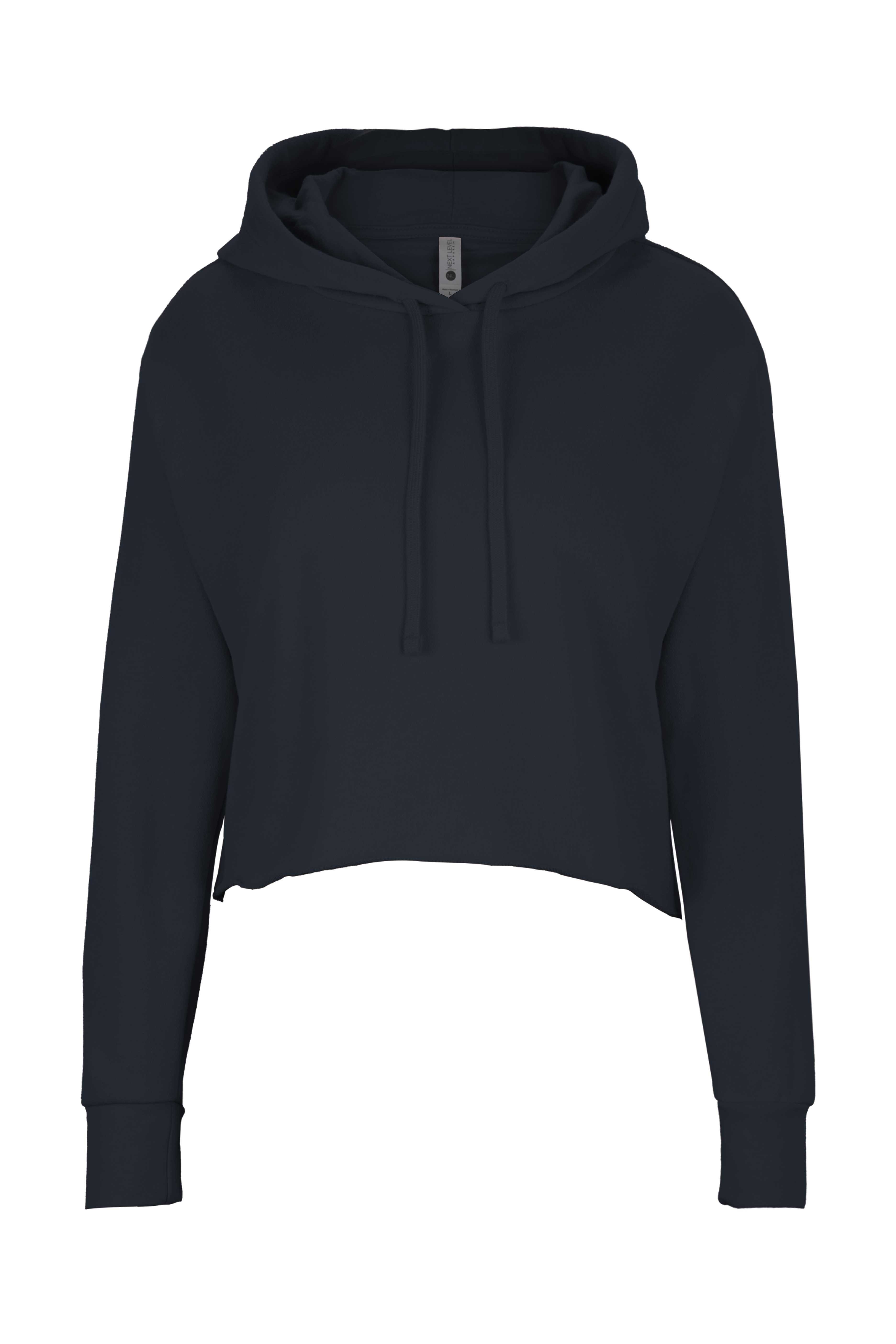 Laguna Sueded Raw Edge Crop Hoodie, custom hoodie or sweatshirt with logo imprint 6