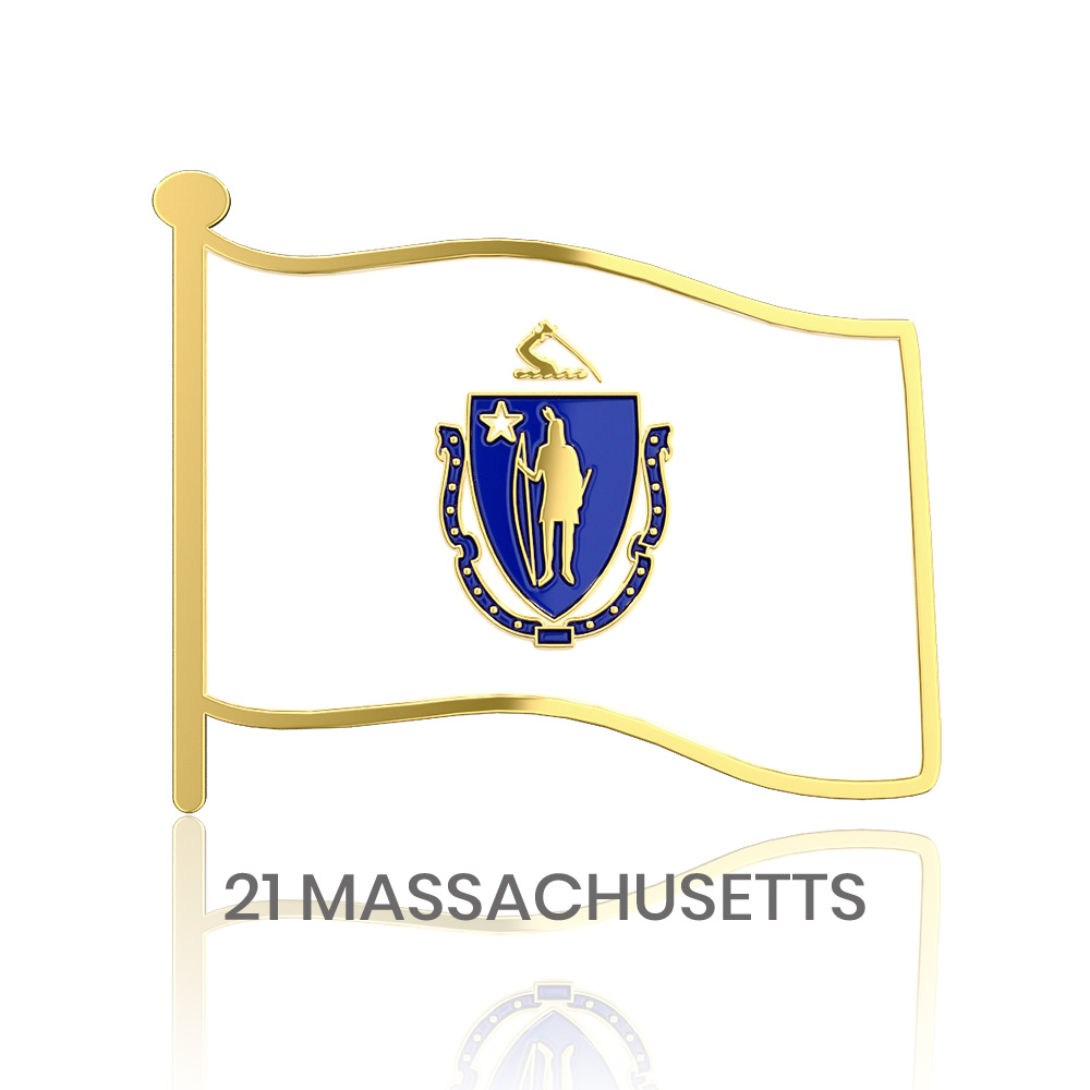 1" Stock Flag Pins 19