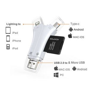 4 In 1 SD Card Reader For Iphone And Android 12