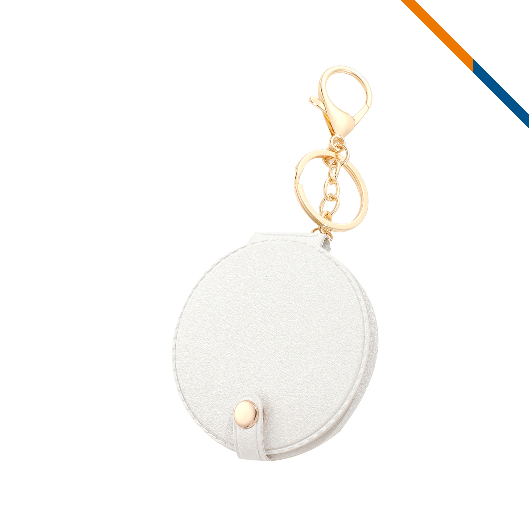 PeltGlow Leather Keychain Compact Mirror 4