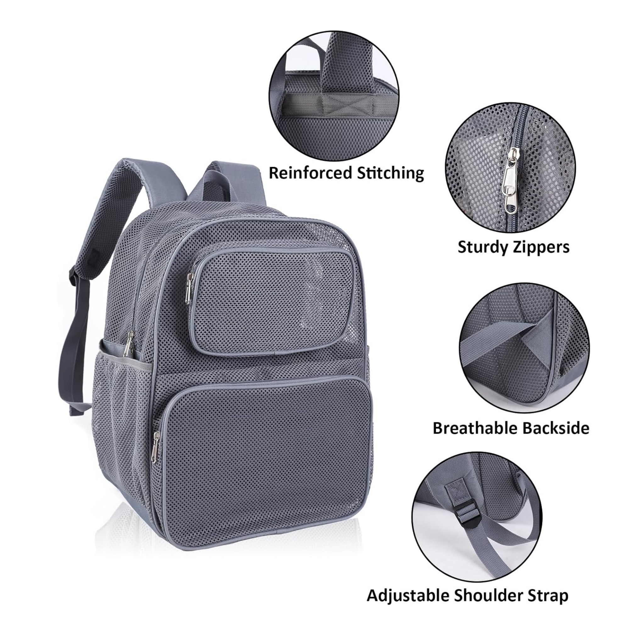 See Through Mesh Backpack 1