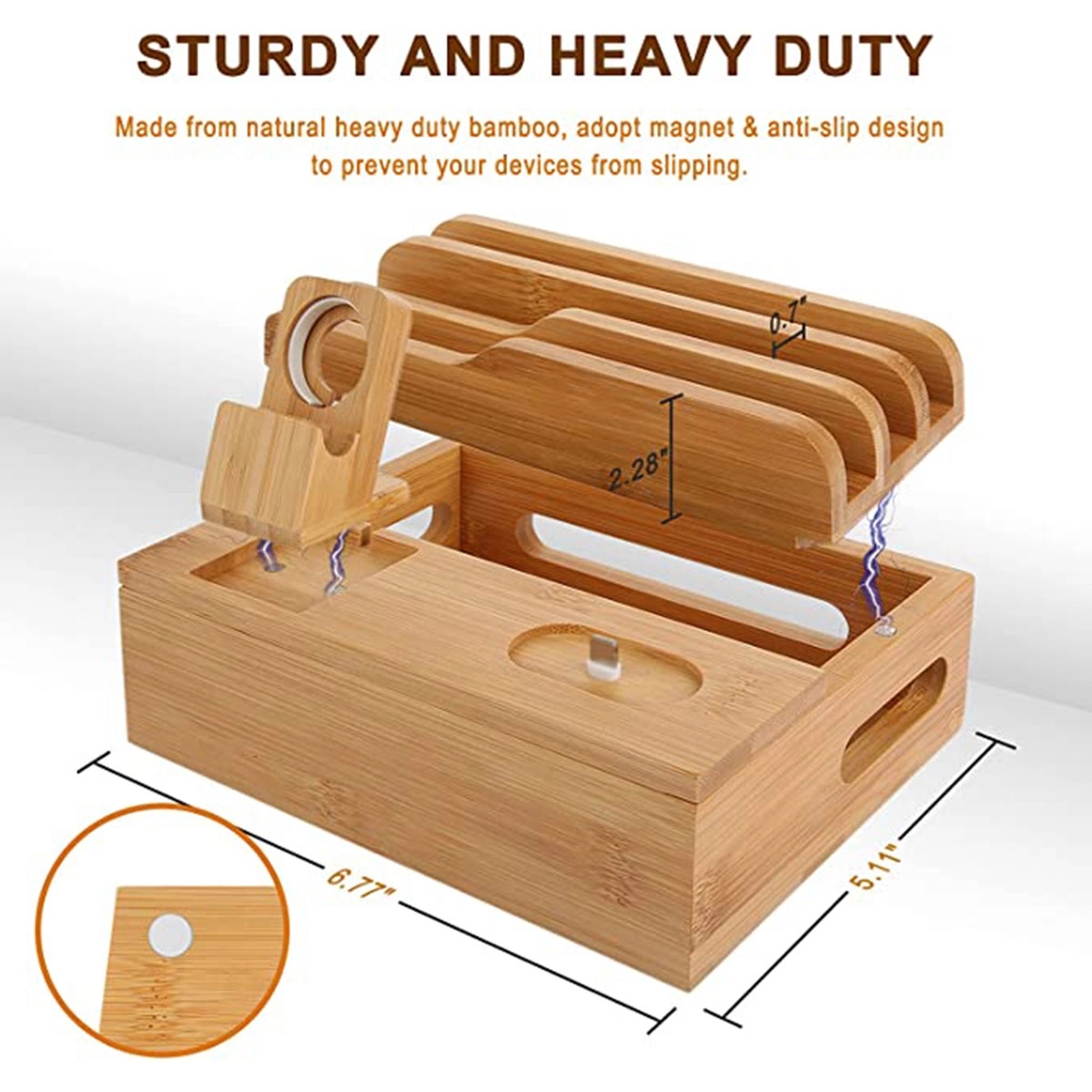 Bamboo Charging Station 3