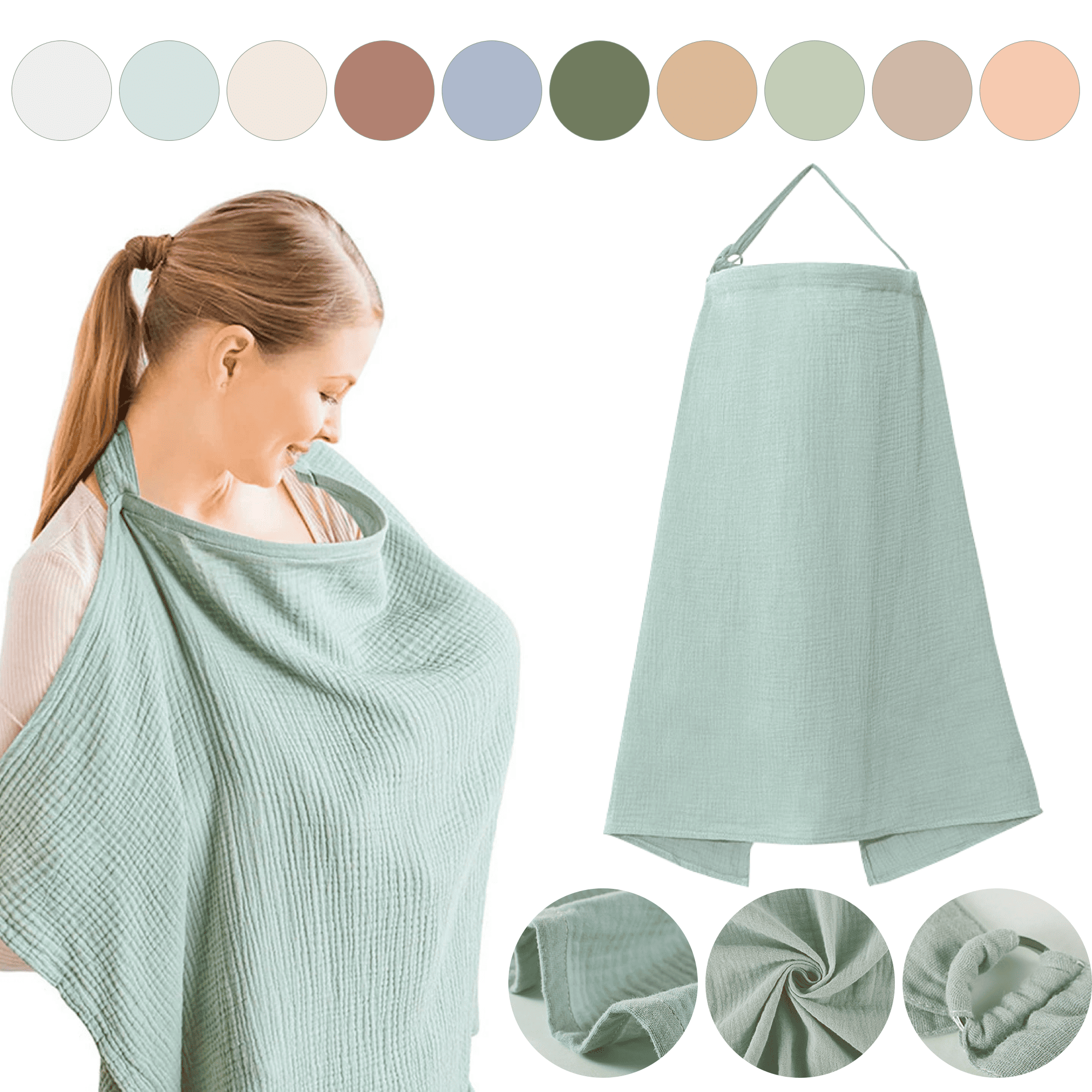 Premium Cotton Multi-Use Nursing Cover 8