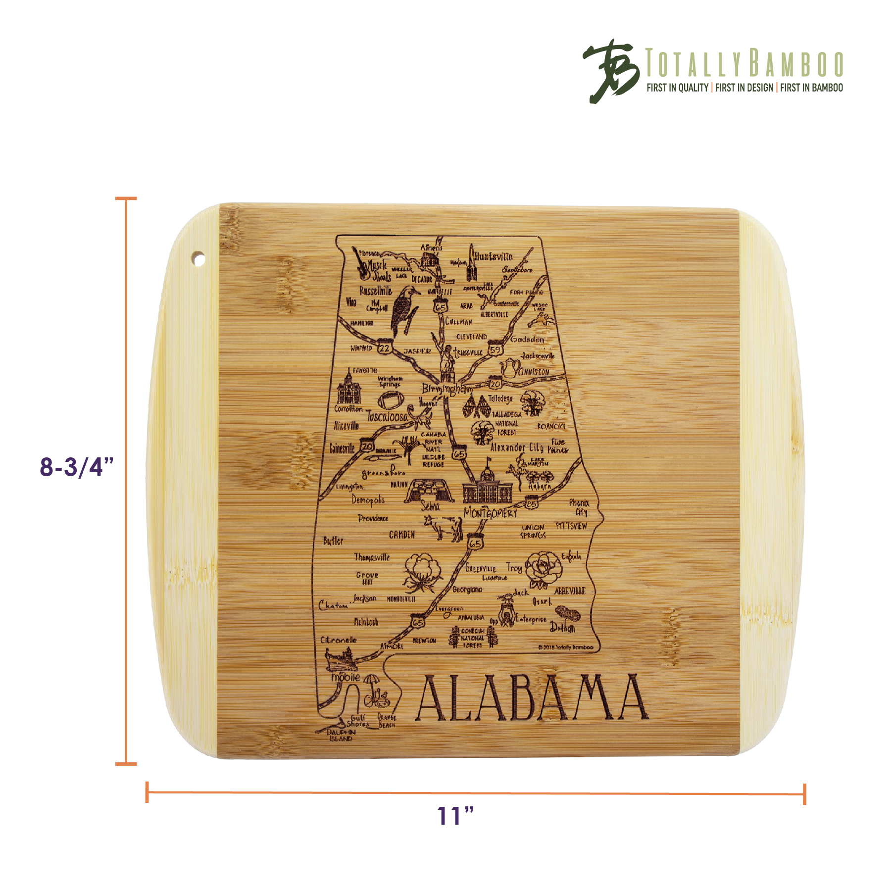 A Slice of Life Alabama Serving & Cutting Board 4