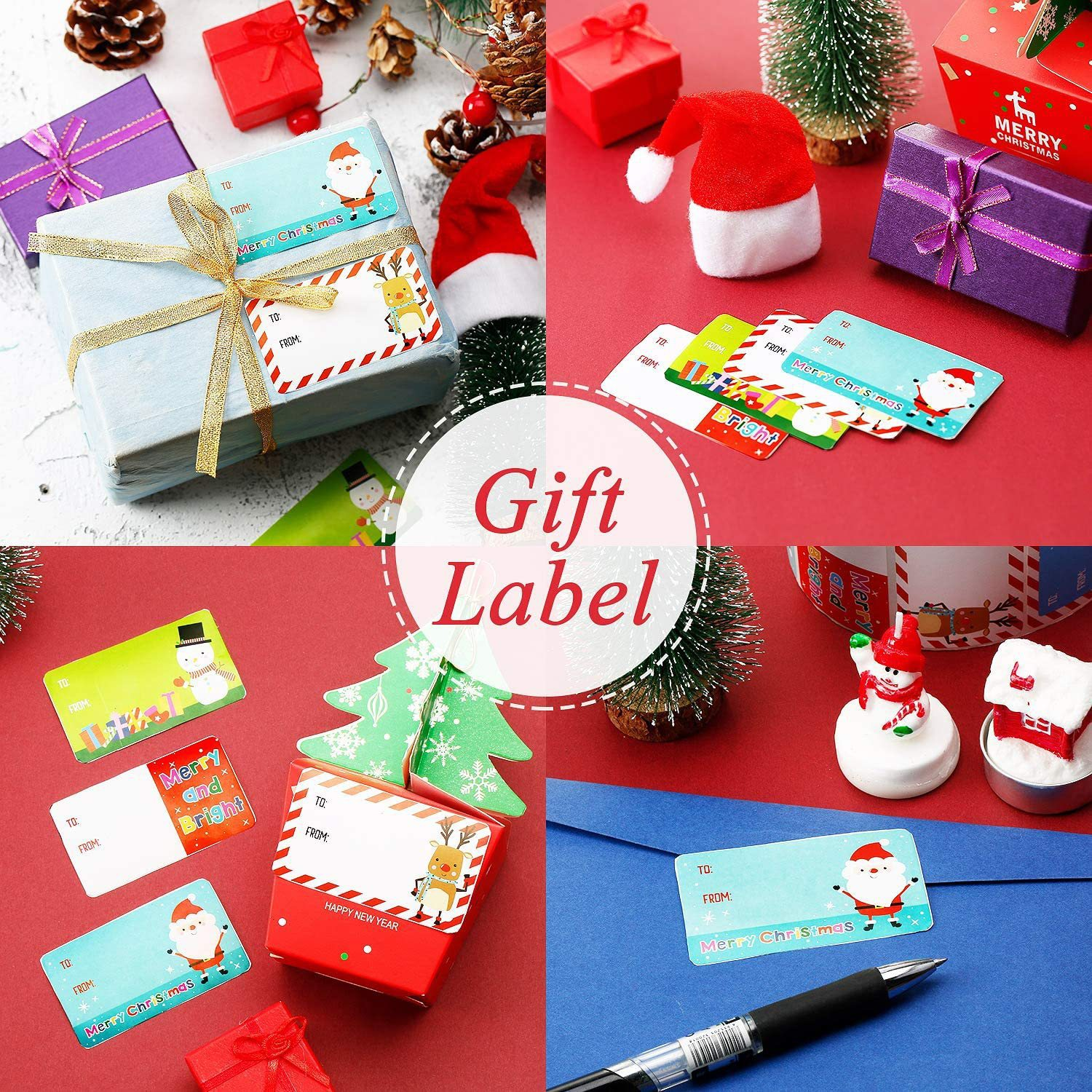Adhesive Christmas Sticker Roll 8