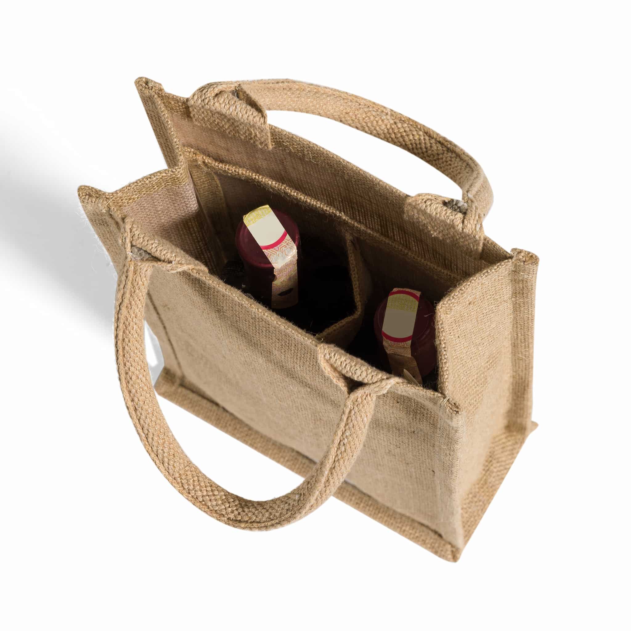 8'' Jute Wine Bag 4