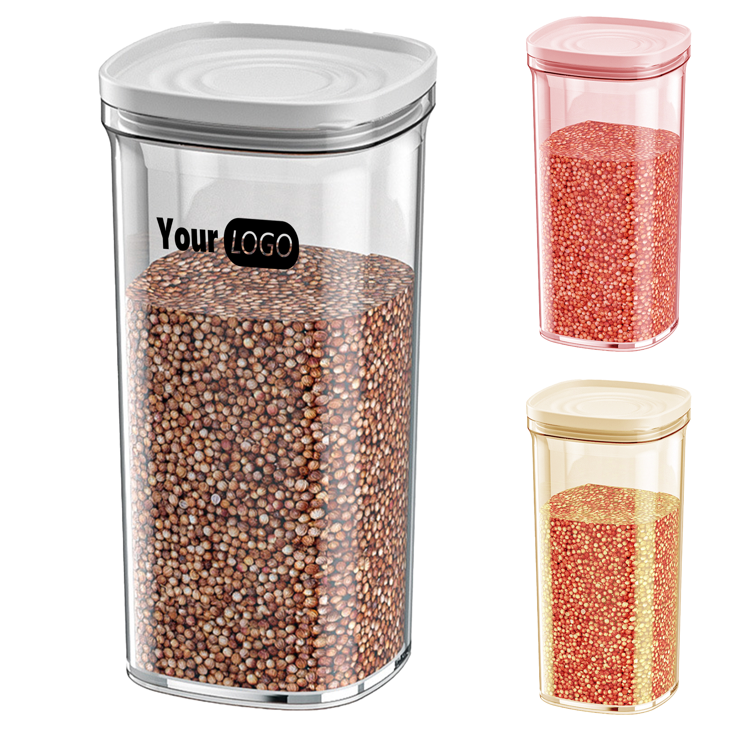 Plastic Airtight Food Storage Container With Easy-Pour Design 1