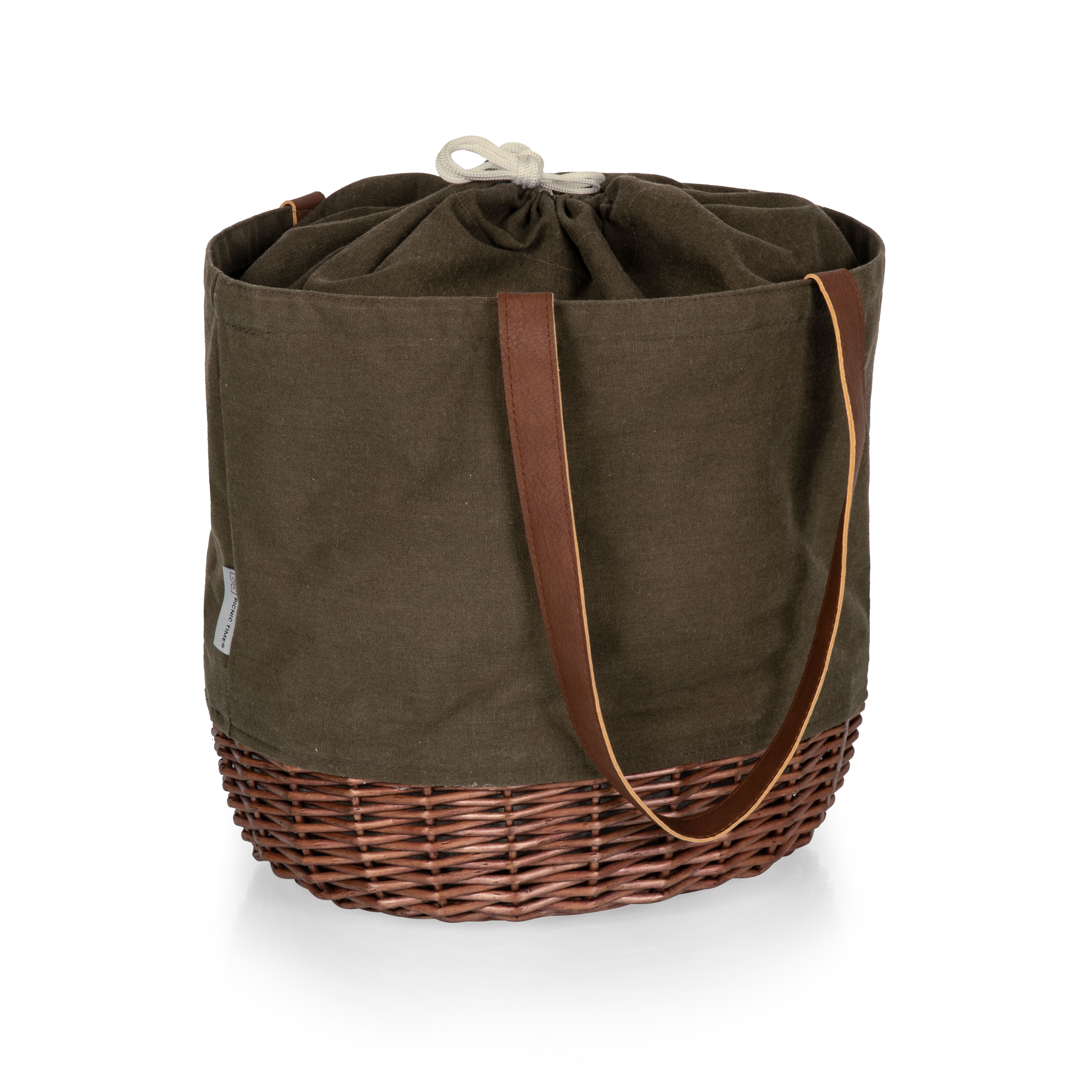 Coronado Canvas and Willow Basket Tote 11