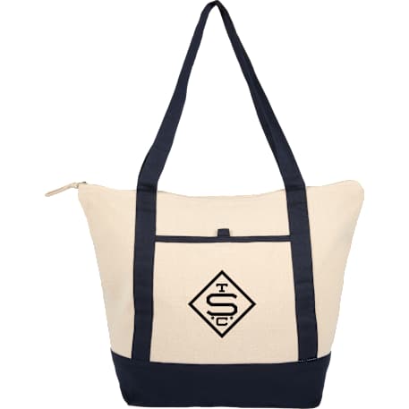 Isle 8oz Organic Cotton Zippered Tote 2
