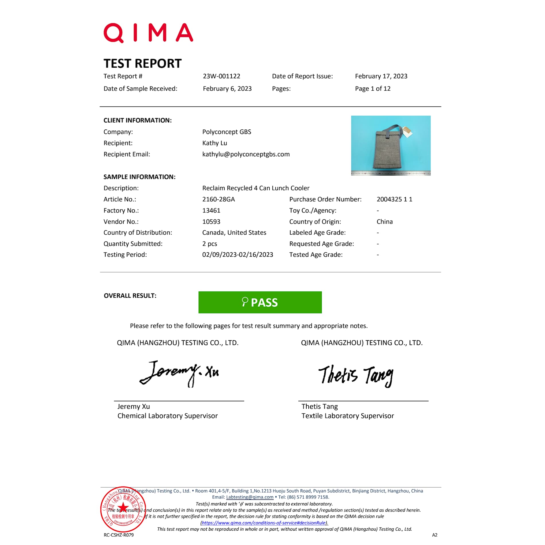 Reclaim Recycled 4 Can Lunch Cooler 8