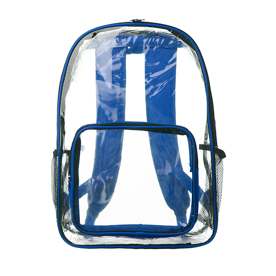 Clear PVC Backpack w/ Front Pocket - 13"W x 18"H 5