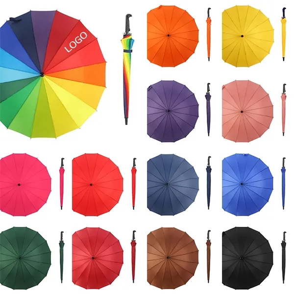 Automatic Open 45-Inch Windproof Umbrella with 16 Ribs 3