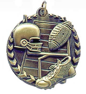 Football Millenium Medal, 1 3/4" 2