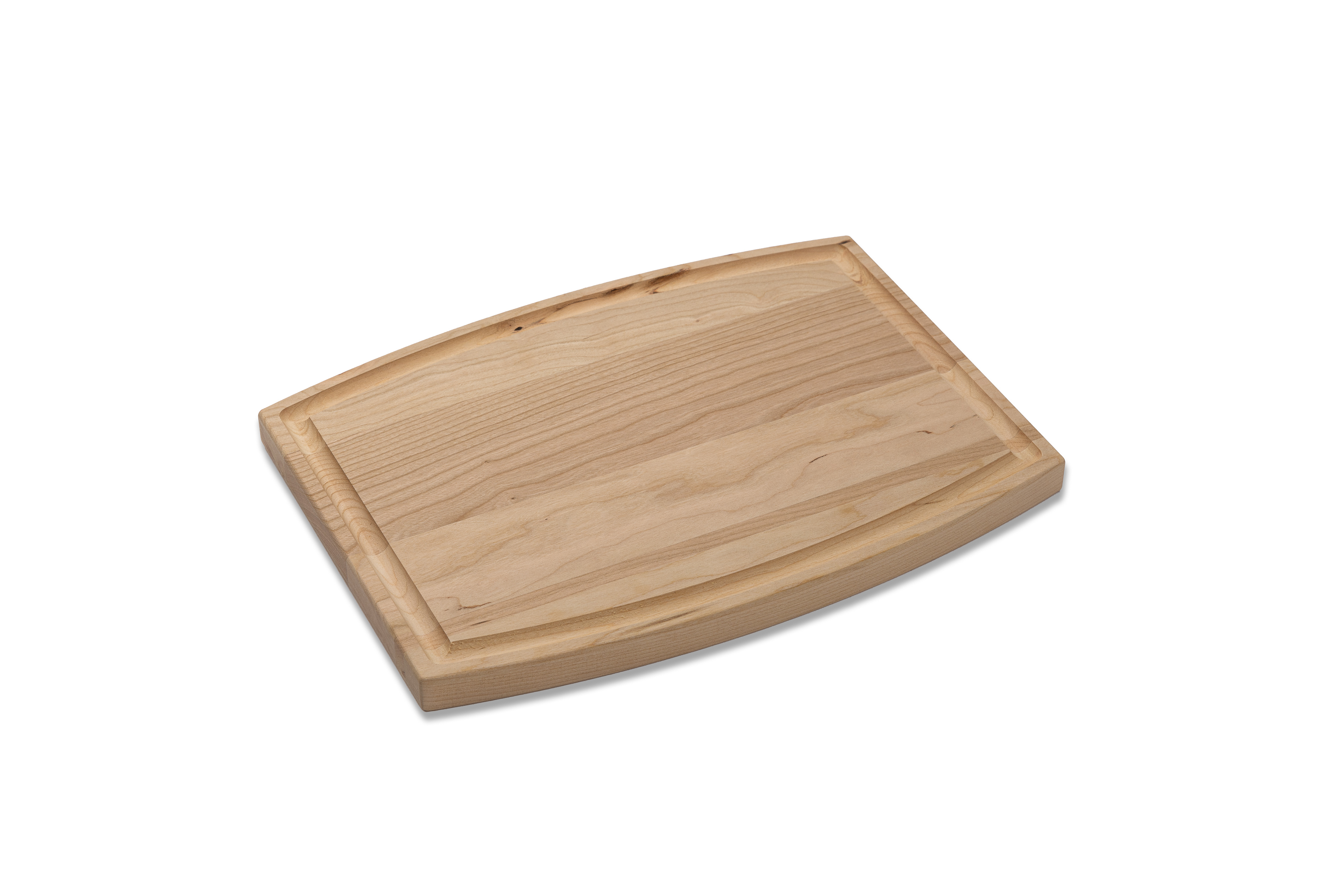Small Cherry Arched Cutting Board with Juice Groove 12"x9"x3/4" 2