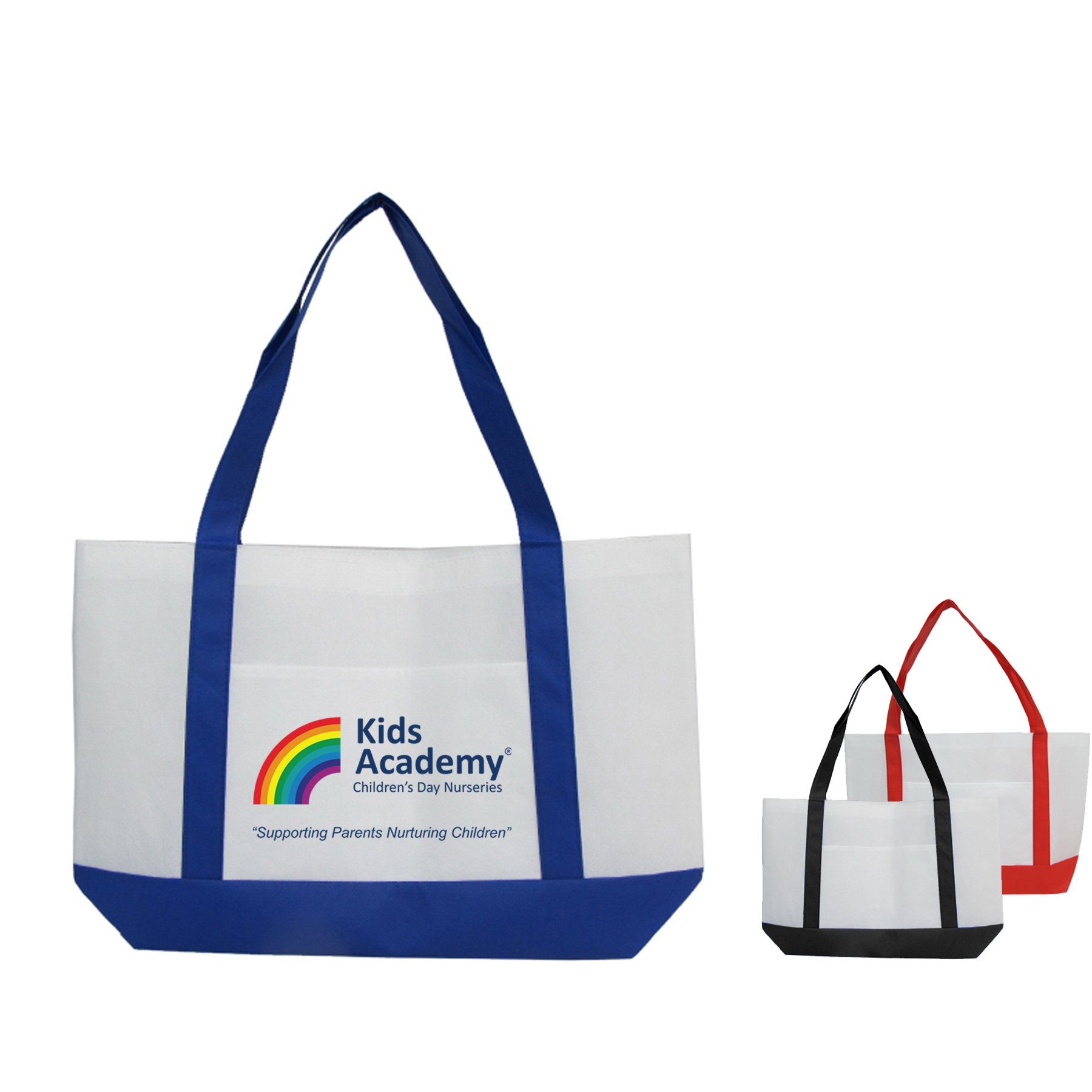 Two Tone Non Woven Open Tote 3