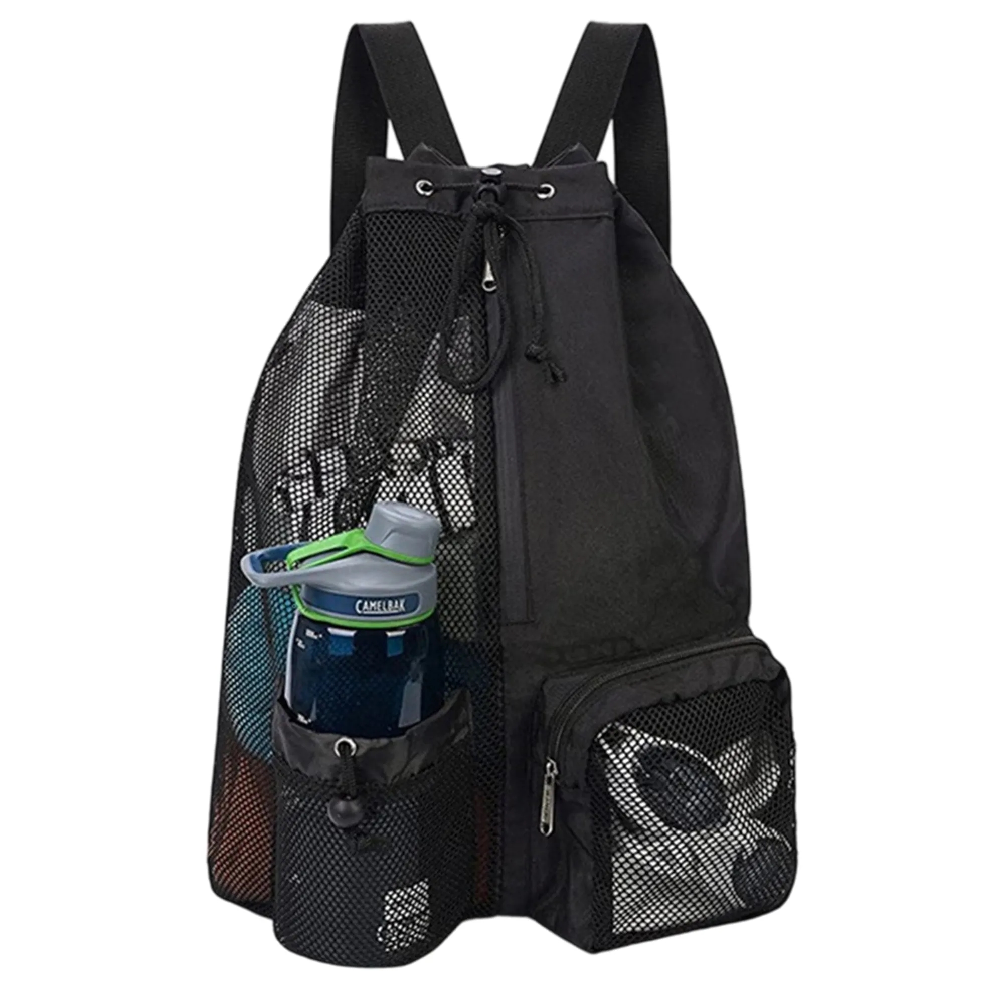 Drawstring Backpack with Wide Shoulder Straps 2