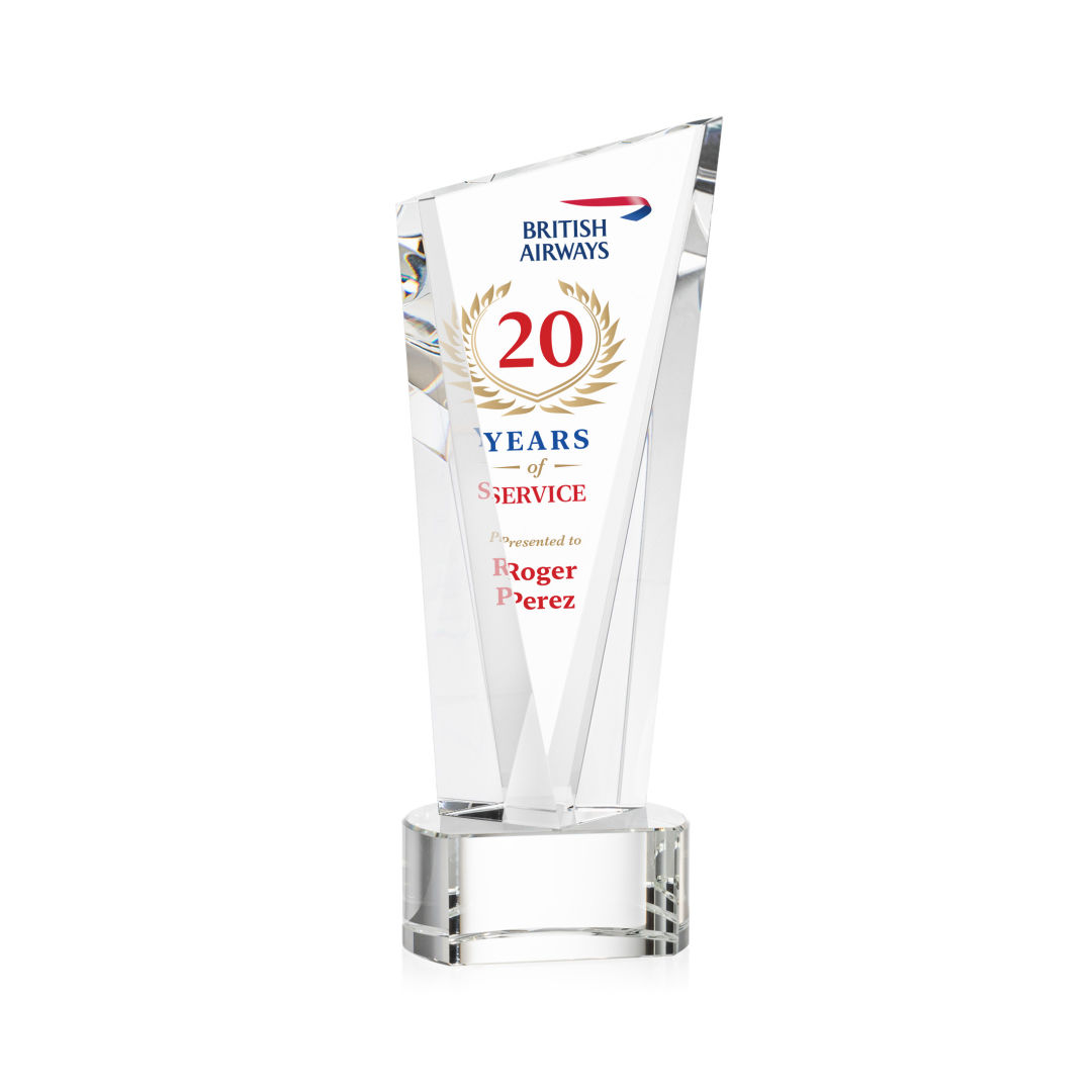 Plymouth VividPrint™ Award on Paragon Base - Clear 9