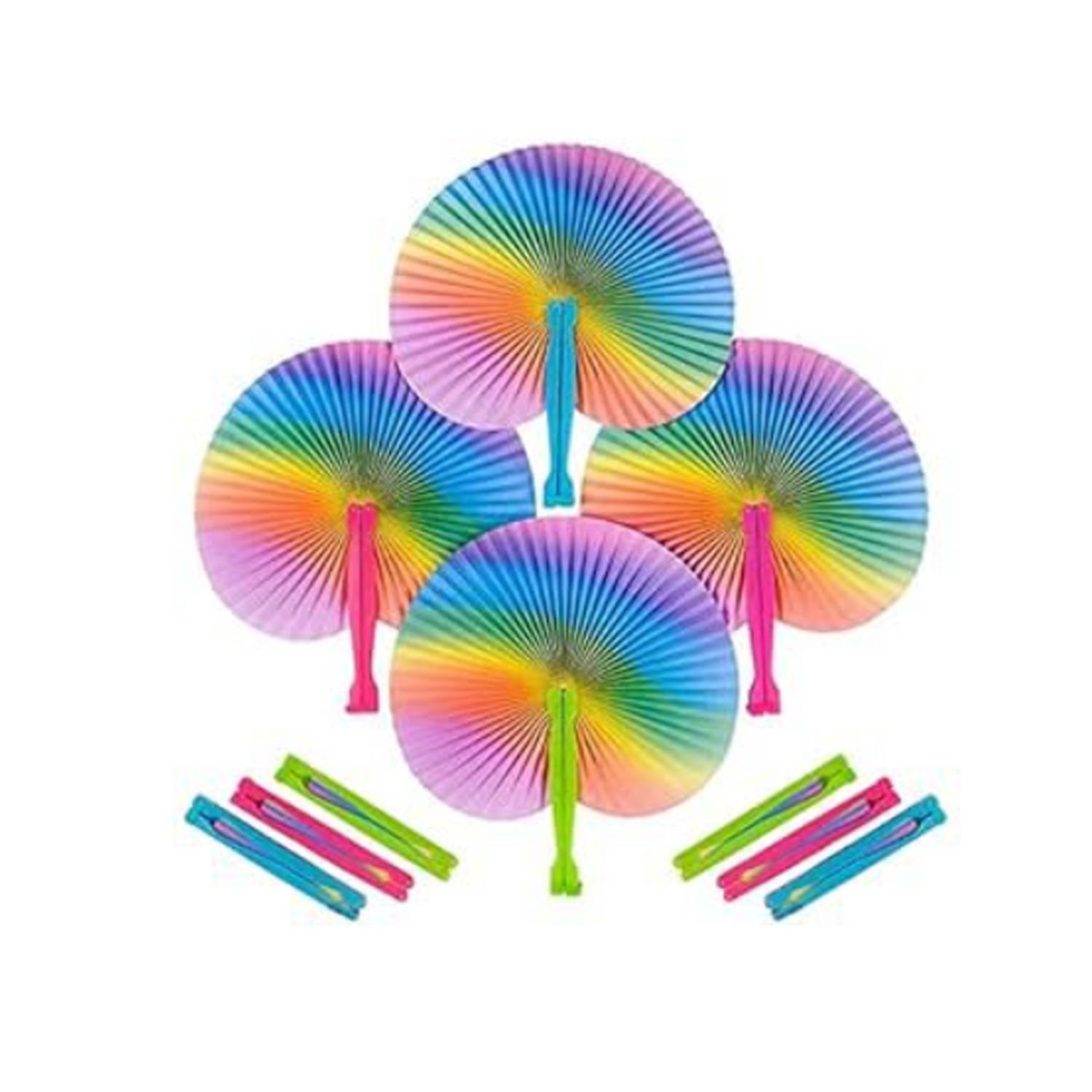 Rainbow Folding Fan 4
