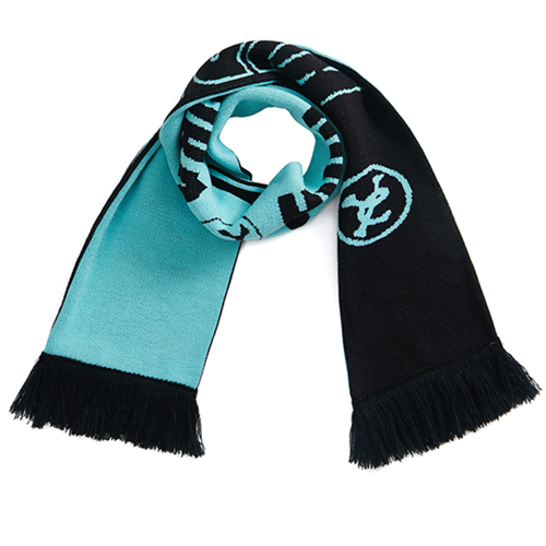 Custom Flat Knit Acrylic Scarf with Tassel - Multiple Sizes 7