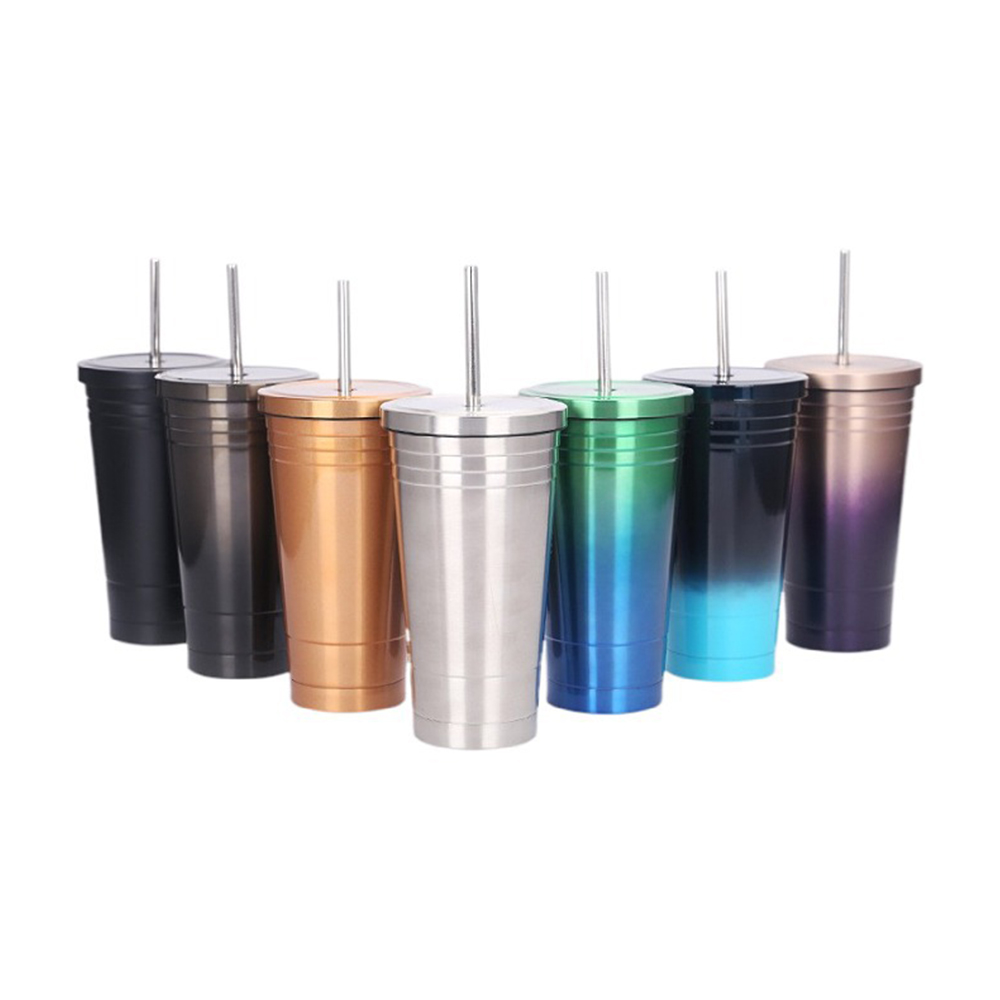 500ML Stainless Steel Straws Mug 3