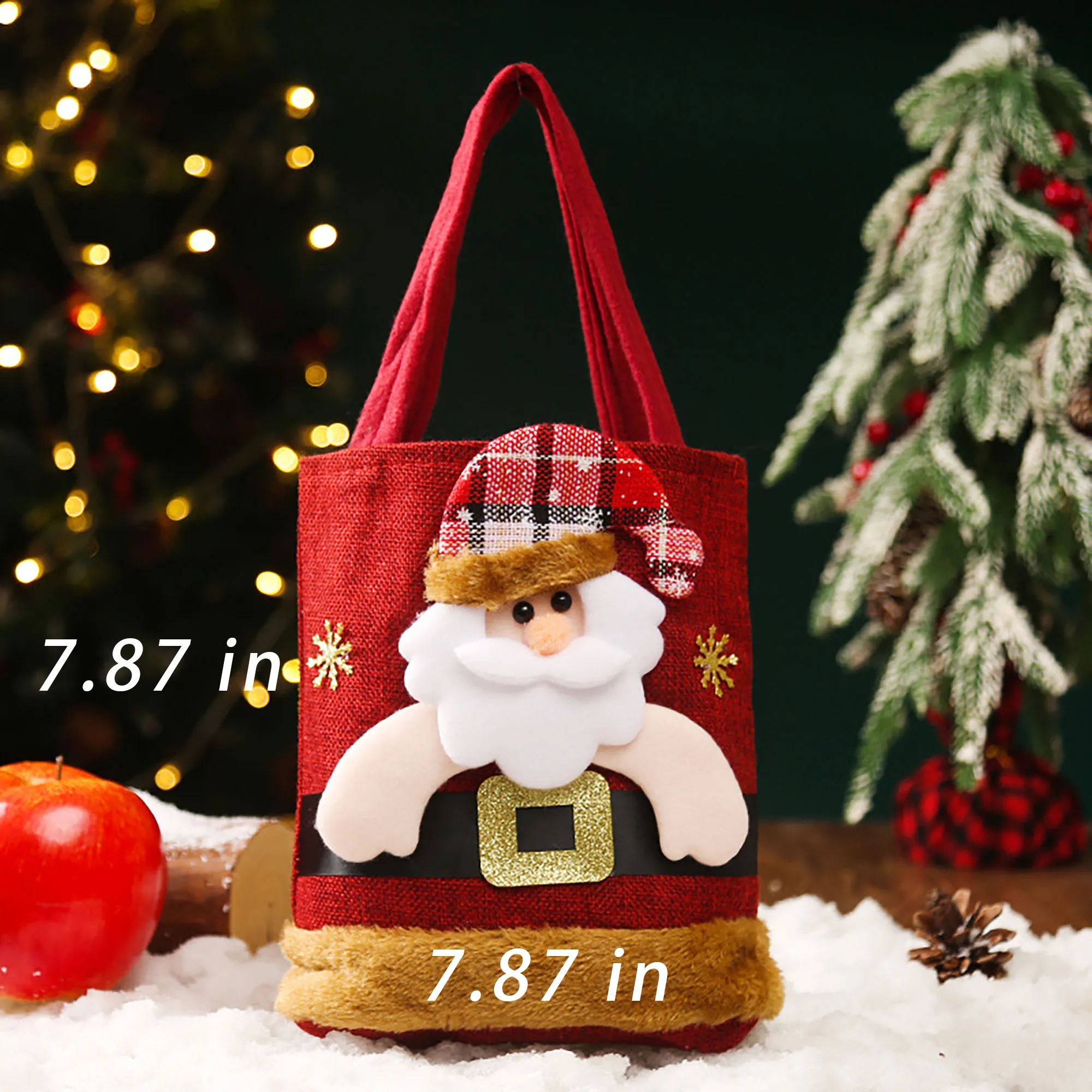 Christmas Handheld Gift Bag With Logo For Surprise, Holidays 2