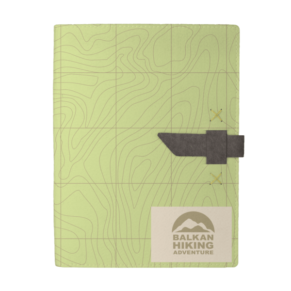 Hubbard Dye-Sublimated Felt Padfolio 12