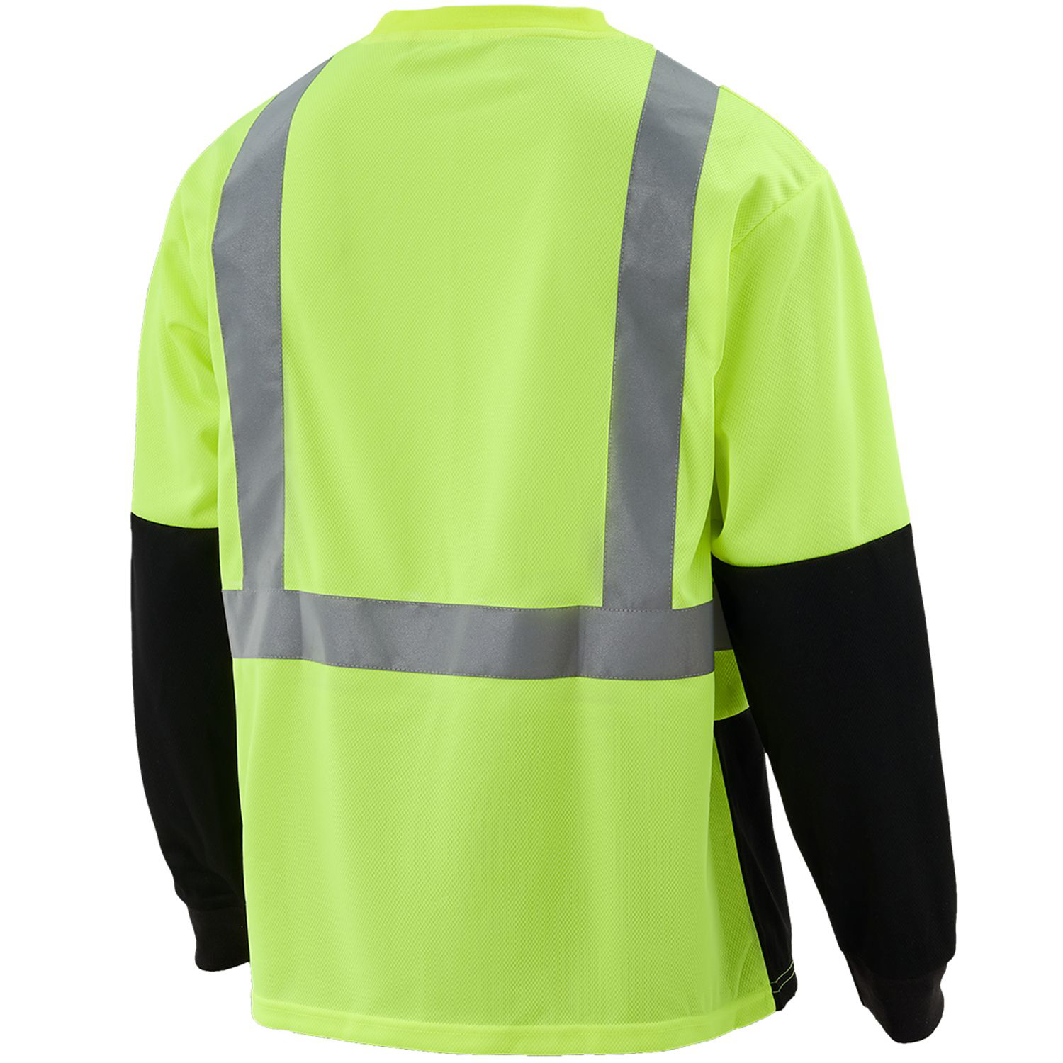 3.8 Oz. Polyester Class 2 Color Block Reflective Tape Safety T-Shirt with Pocket 5