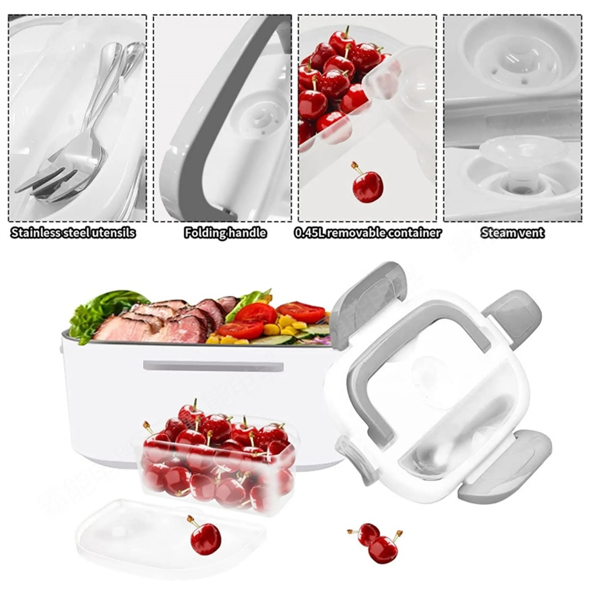 Stainless Steel Electric Lunch Box Set 2