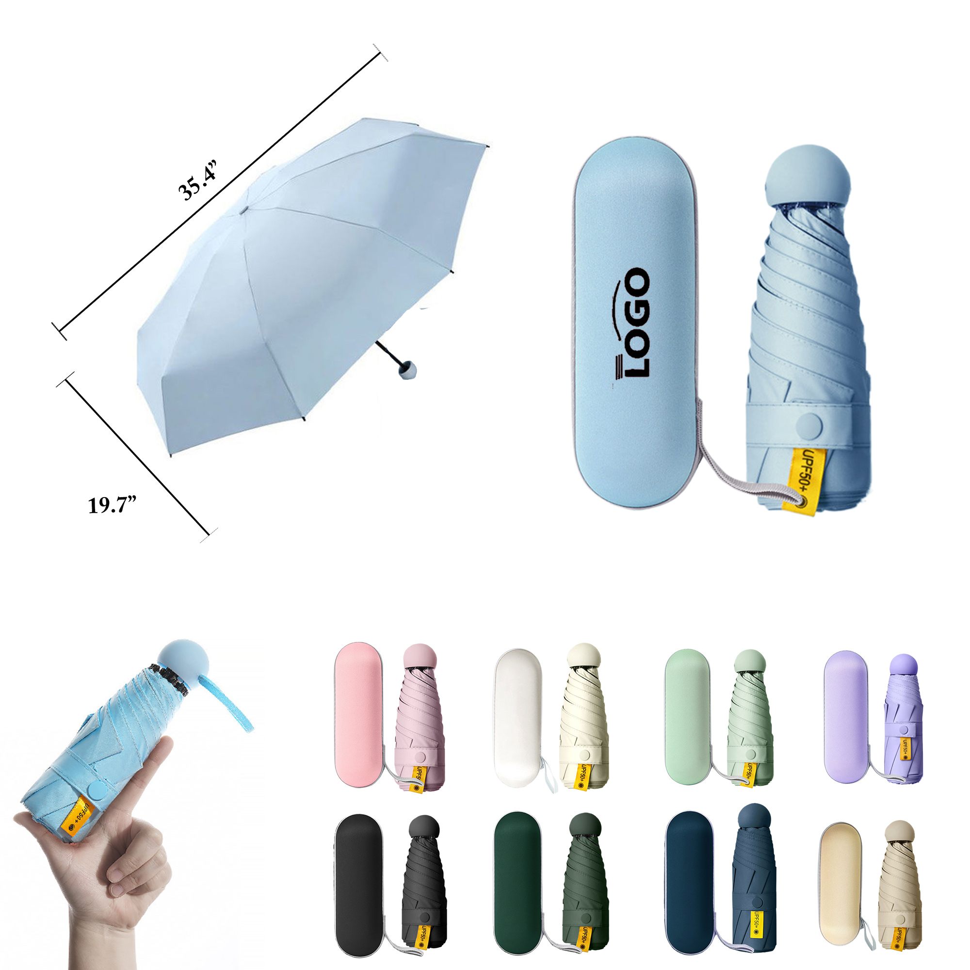 Compact Mini Capsule Umbrella For Sun And Rain 3