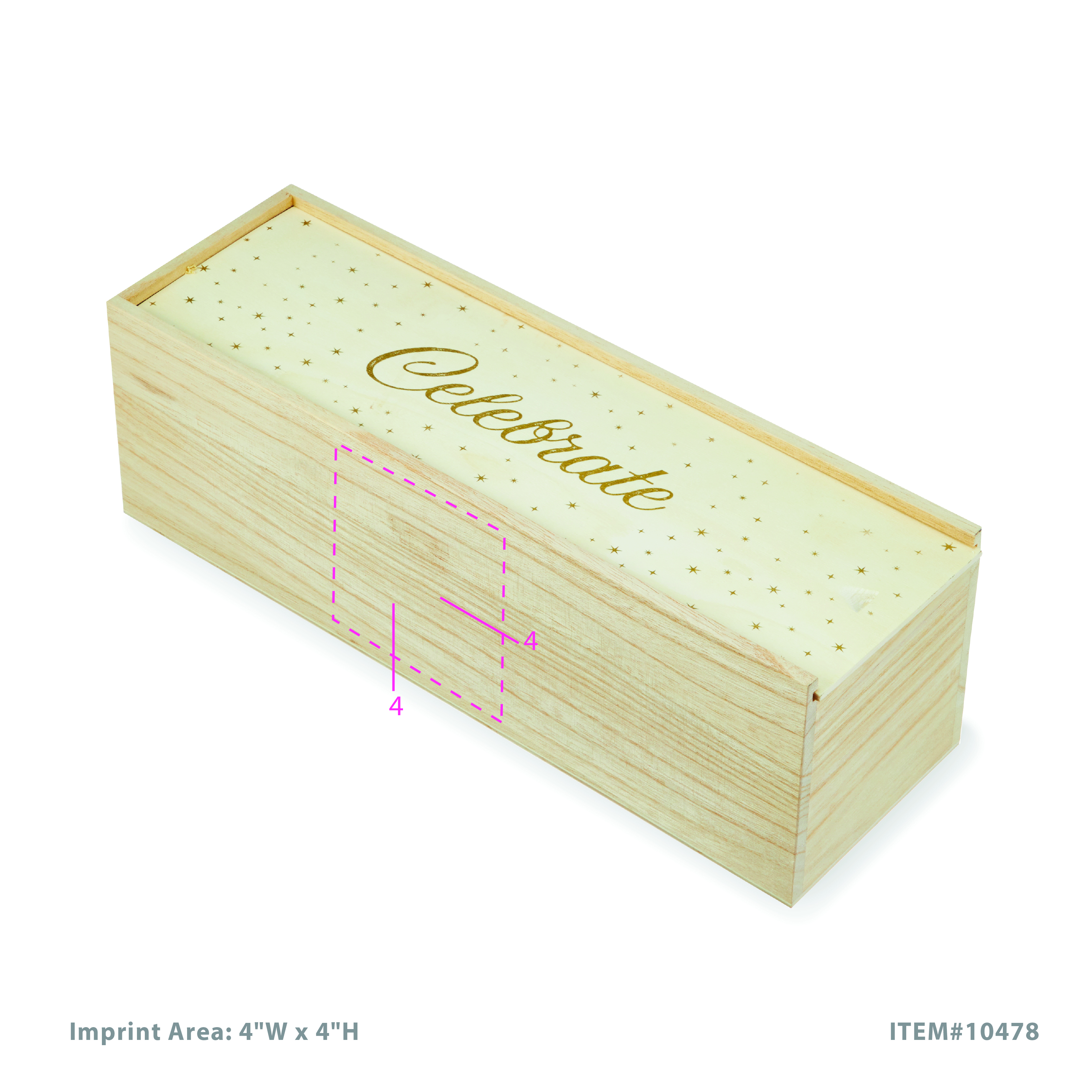 Twine Living® Starlight 1 Bottle Wooden Box 3