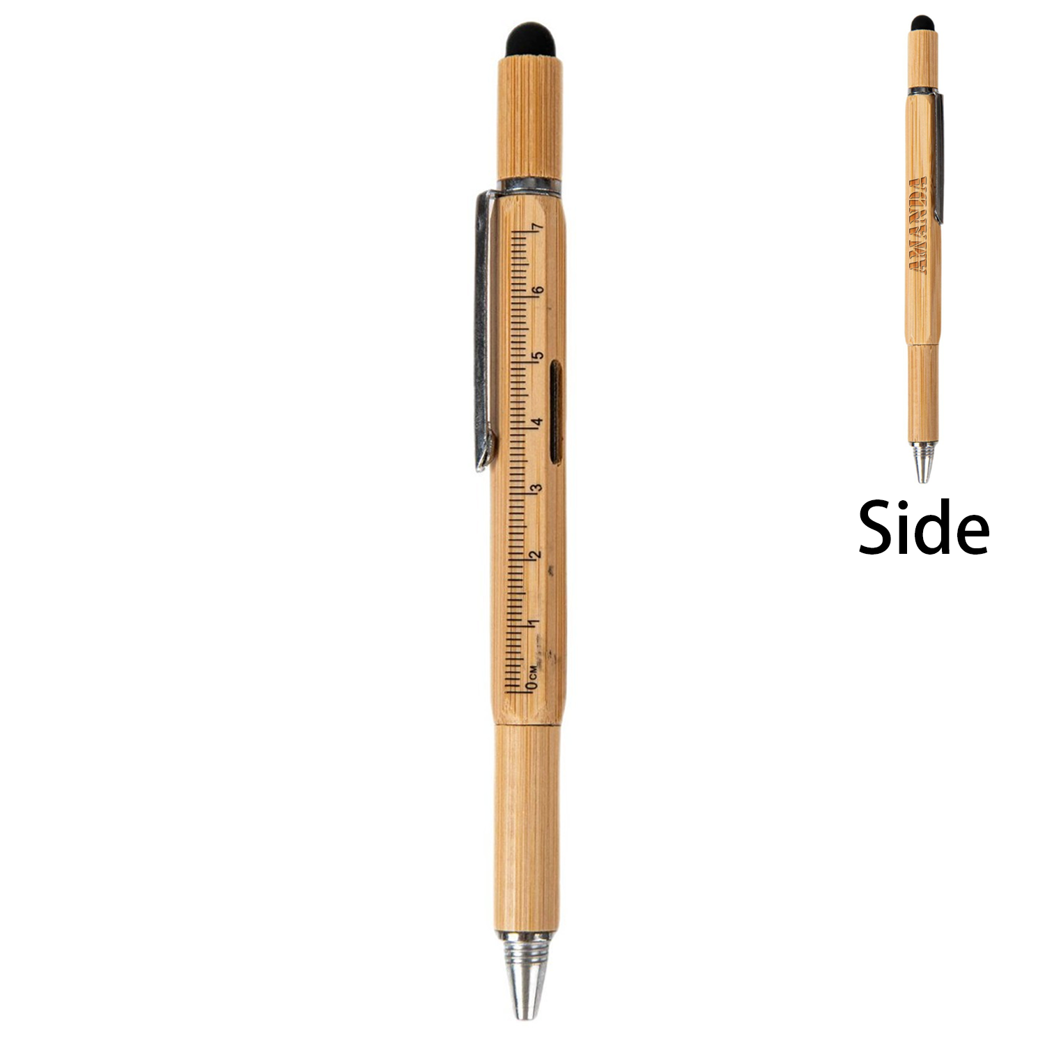 5-in-1 Bamboo Stylus Tool Pen 7