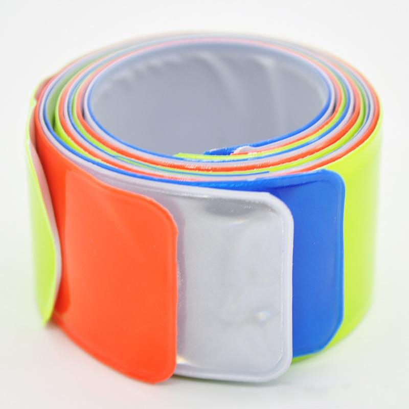 Colorful PVC Reflective Slap Bracelet 7