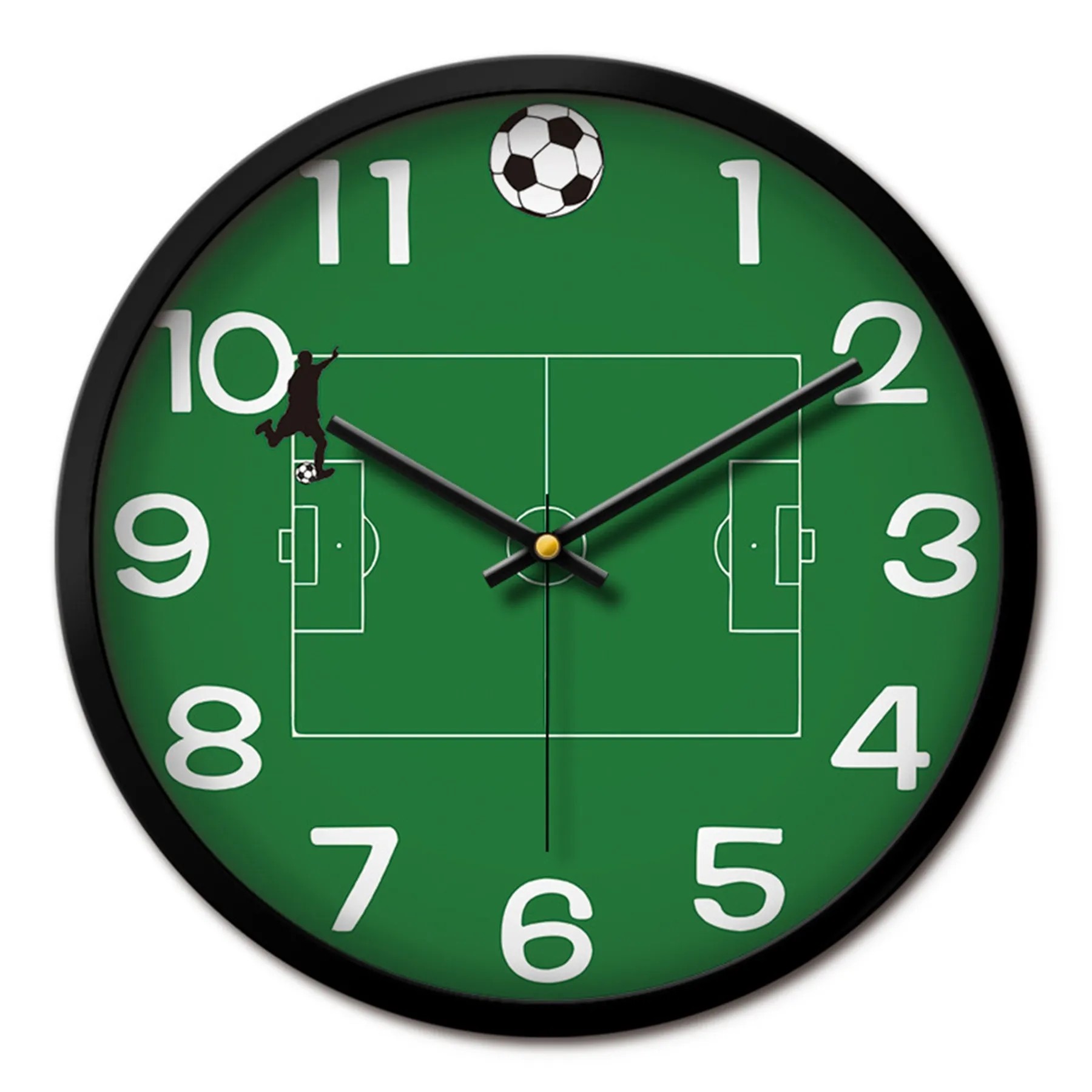 Football Field Pattern Wall Clock 2