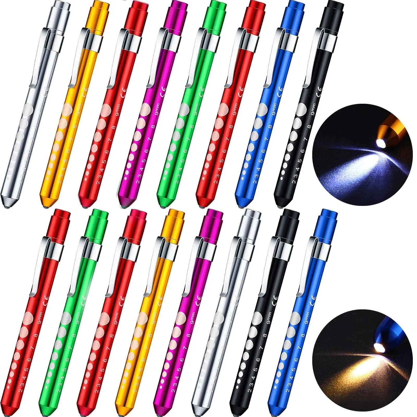 Clickable Led Medical Penlight With Pupil Gauge 2