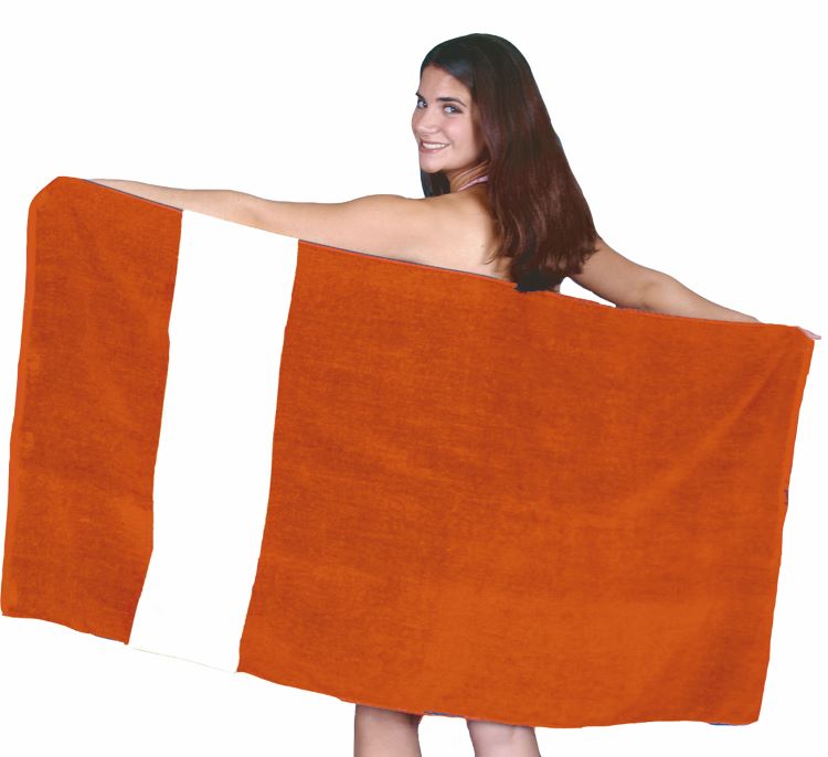 Classic Rugby Stripe Beach/Bath Towel 4