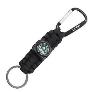 Rope Key Chain With Compass 29