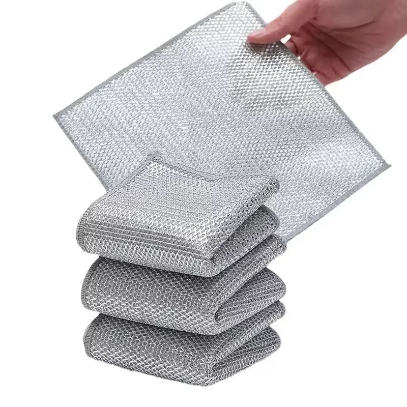 Multipurpose Wire Dishwashing Rags for Wet and Dry 1