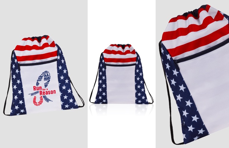 Americana Drawstring Backpack 1