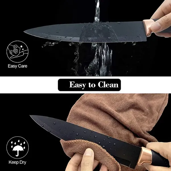 Non-stick 6pcs Kitchen Knife Set 5